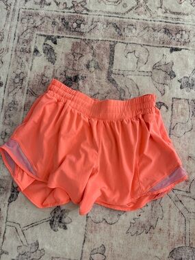 lululemon athletica Coral/Peach Run Shorts